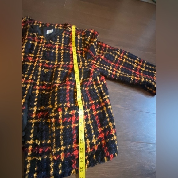 A New Day Cropped Tweed Fringed Plus Size Jacket/Blazer - Picture 6 of 13